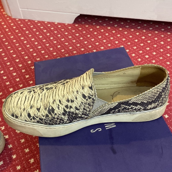 Stuart Weitzman Natural Nuggets Snake-print Slip-on Sneakers - Picture 10 of 12